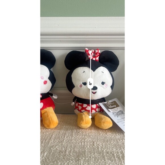 Hallmark Valentines Disney Better Together Mickey Minnie Mouse Plush Stuffed 2 - Picture 5 of 6